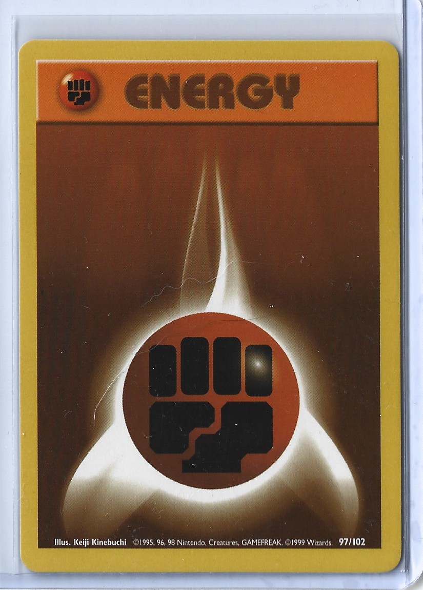 Unlimited Base Set 97-102 Energy - Fighting Energy