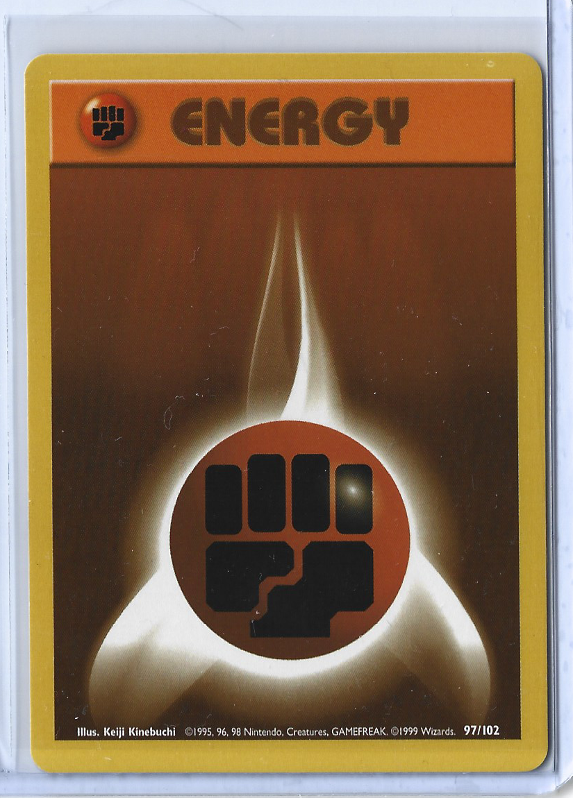 Unlimited Base Set 97-102 Energy - Fighting Energy