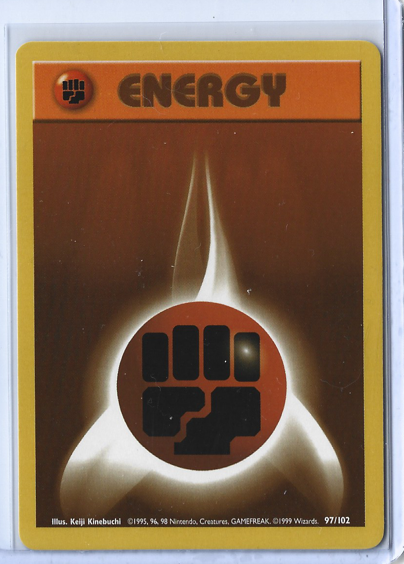 Unlimited Base Set 97-102 Energy - Fighting Energy
