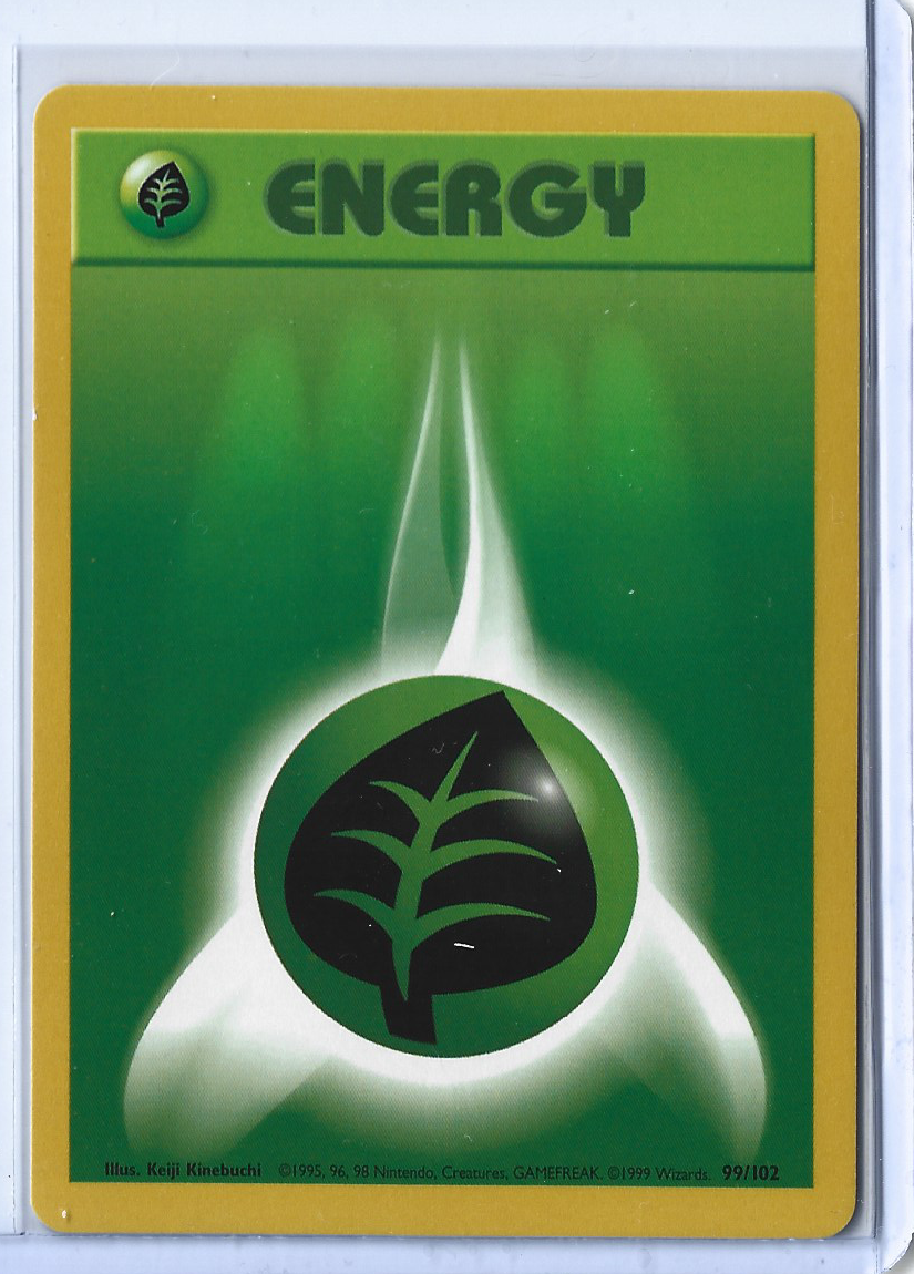 Unlimited Base Set 99-102 Energy - Grass Energy