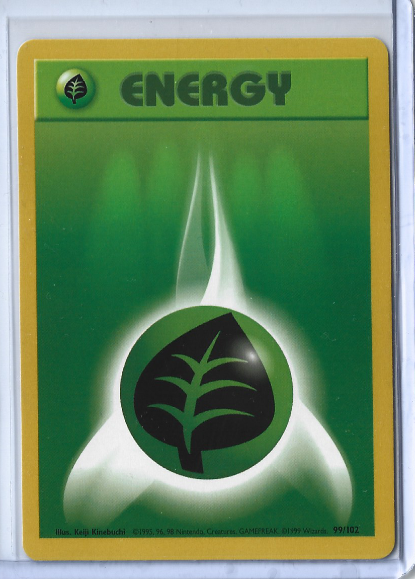 Unlimited Base Set 99-102 Energy - Grass Energy