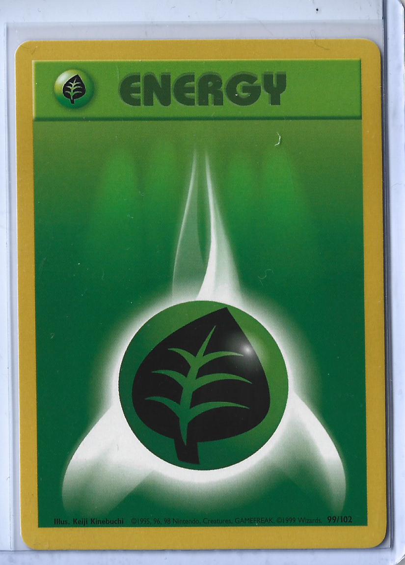 Unlimited Base Set 99-102 Energy - Grass Energy