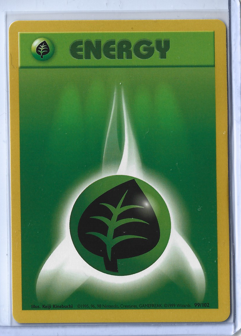 Unlimited Base Set 99-102 Energy - Grass Energy