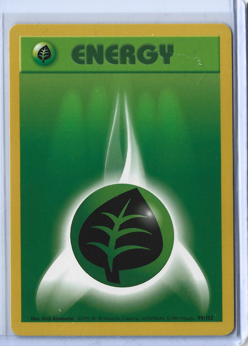 Unlimited Base Set 99-102 Energy - Grass Energy