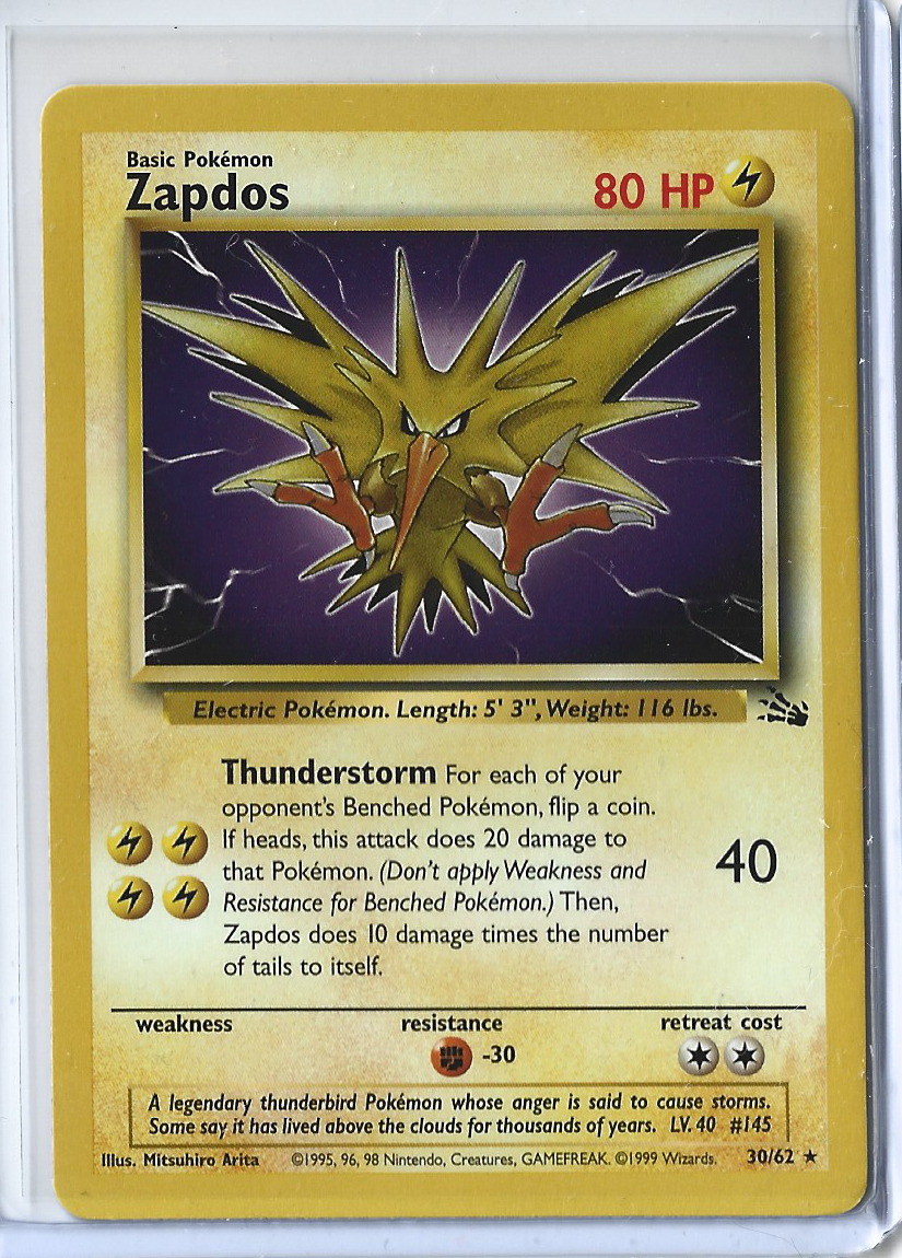 Fossil 30-62 Zapdos