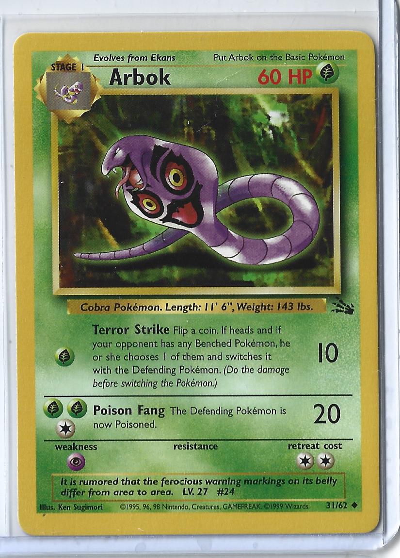 Fossil 31-62 Arbok