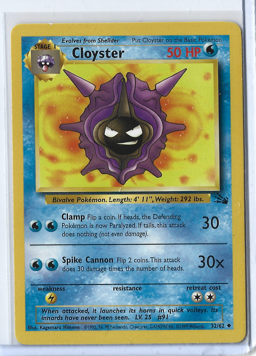 Fossil 32-62 Cloyster