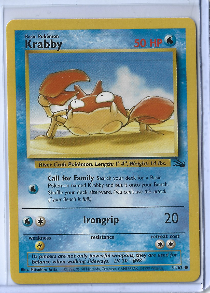 Fossil 51-62 Krabby