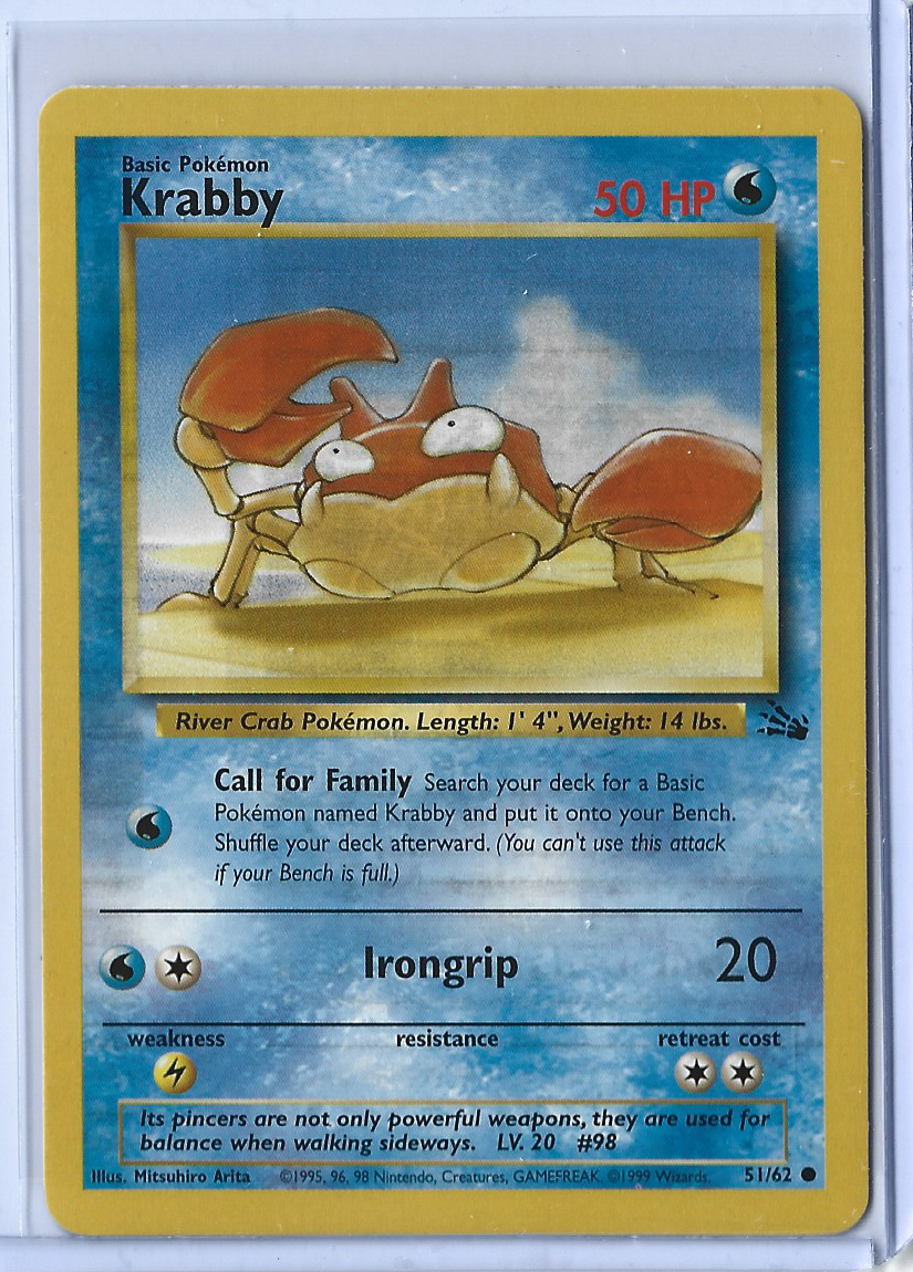 Fossil 51-62 Krabby