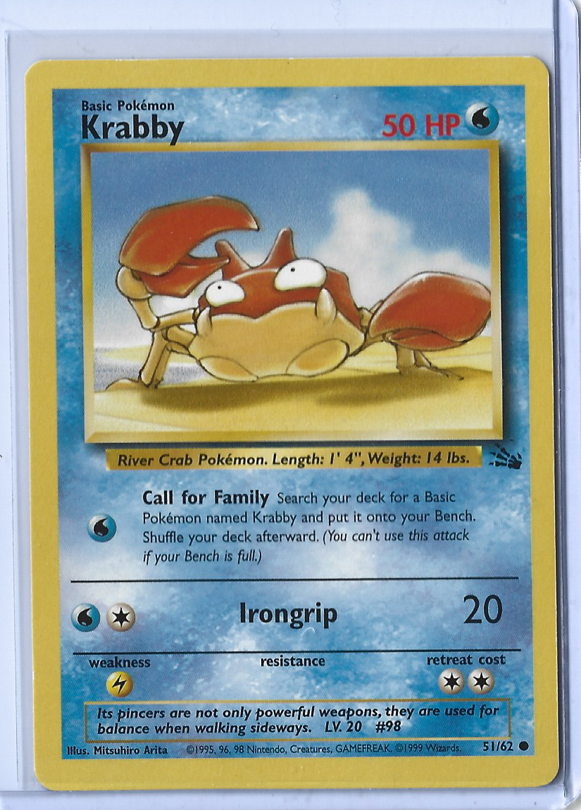 Fossil 51-62 Krabby