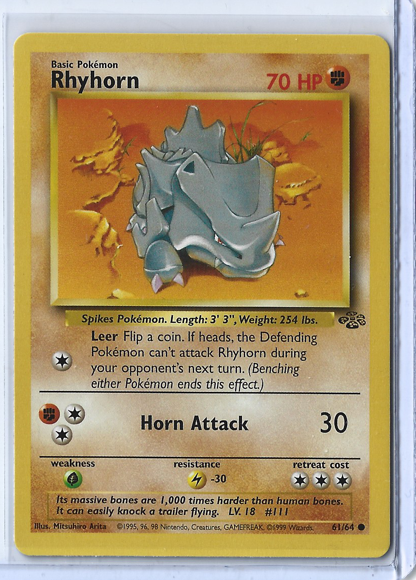 Jungle 61-64 Rhyhor card 3